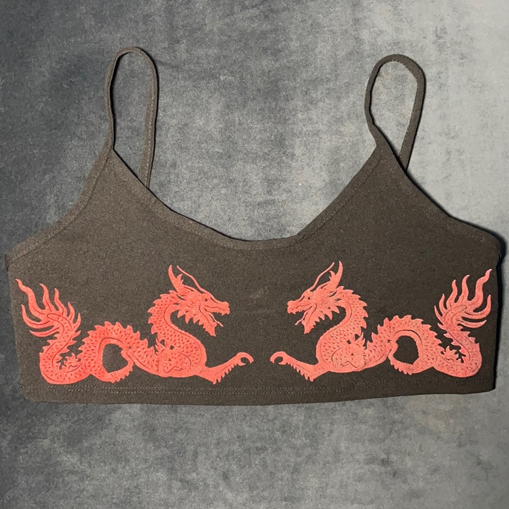 iHeartRaves Dragon Crop Top